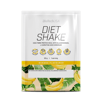 BioTechUSA Diet Shake ballaststoffreiches Eiweißgetränkepulver mit niedrigem Fettgehalt, mit Super-Lebensmitteln, frei von Palmöl.