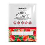 BioTechUSA Diet Shake ballaststoffreiches Eiweißgetränkepulver mit niedrigem Fettgehalt, mit Super-Lebensmitteln, frei von Palmöl.