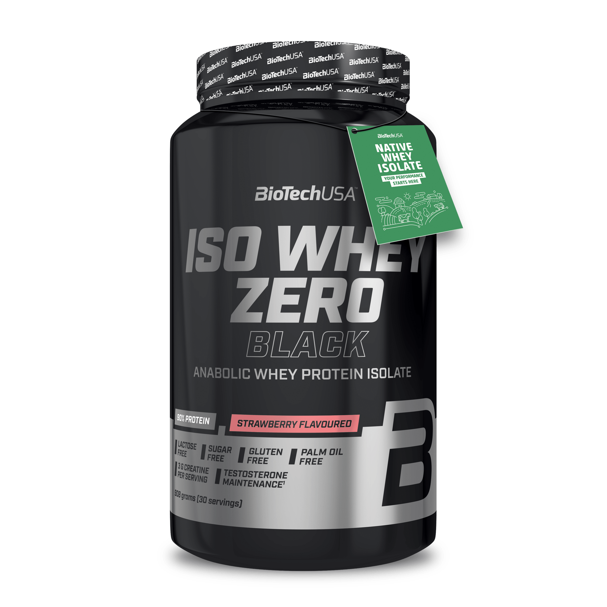 Iso Whey Zero Black Getränkepulver auf Basis von Molkeproteinisolat - 908 g