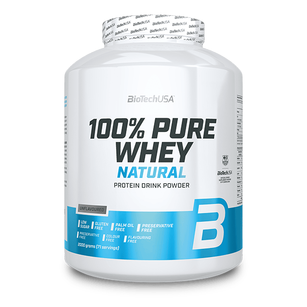100% Pure Whey Natural Molkenprotein-Konzentrat Getränkepulver - 2000 g