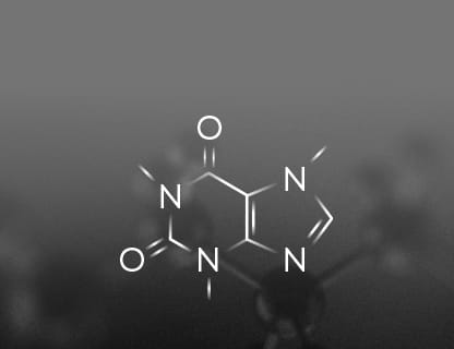 Koffein, ein Stimulans pflanzlichen Ursprungs