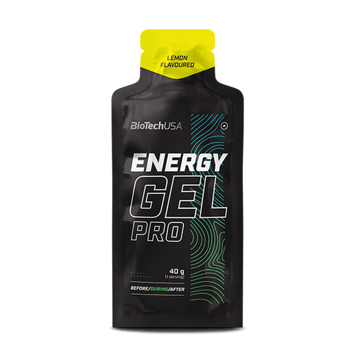 BioTechUSA Energy Gel Pro ist ein Nahrungsergänzungsmittel-Gel auf Kohlenhydratbasis mit MCT-Öl, Taurin, L-Arginin und L-Carnitin, sowie Mineralstoff- und Vitamingehalt, das während des Trainings verzehrt werden kann.