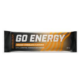 ENERGIE-RIEGEL MIT L-CARNITIN, CHROM, VITAMINEN UND FRUCHTGELEE.