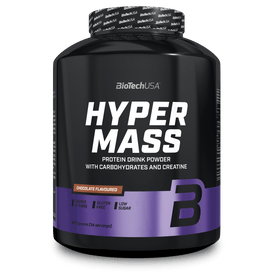 Hyper Mass ist eine Weight Gainer der Extraklasse! Dieser Massezuwachs-Drink enthält mit Kohlenhydraten, Proteinen und Kreatin alles, was man zum Muskelaufbau und für ein kraftvolles Training braucht.
