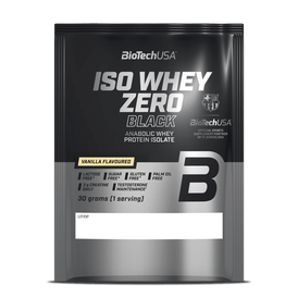 Iso Whey Zero Black Getränkepulver auf Basis von Molkeproteinisolat - 30 g