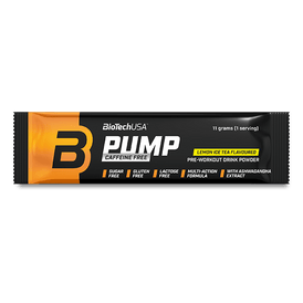 BioTechUSA Pump Caffeine Free koffeinfreies, aminosäurehaltiges Getränkepulver mit Mineralsalzen.