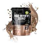 BioTechUSA Iso Whey Zero laktosereduzierte  Molkenprotein-Isolat-haltiges Getränkepulver, gluten- und zuckerfrei, mit fantastischen Geschmacksrichtungen. Sein Proteingehalt unterstützt den Muskelaufbau. 