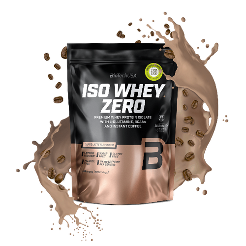 BioTechUSA Iso Whey Zero laktosereduzierte  Molkenprotein-Isolat-haltiges Getränkepulver, gluten- und zuckerfrei, mit fantastischen Geschmacksrichtungen. Sein Proteingehalt unterstützt den Muskelaufbau. 
