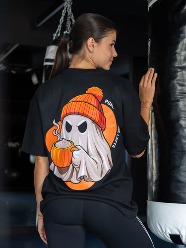 Limitierte Unisex Oversized T-Shirt (Pumpkin Spice Latte)
