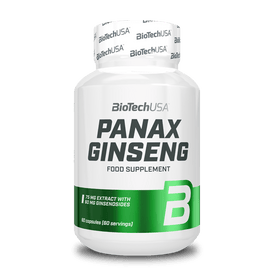 Panax Ginseng 60 Stück Nahrungsergänzungsmittelkapseln - BioTechUSA