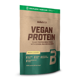 Wenn du auf der Suche nach einem veganen Proteinpulver mit aufregenden Geschmacksrichtungen bist, bist du bei BioTechUSA Vegan Protein genau an der richtigen Stelle! Unser veganes Eiweißpulver besteht aus einem pflanzlichen Proteinkomplex gepaart mit den besten Inhaltsstoffen aus der Goji- und Acai-Beere.